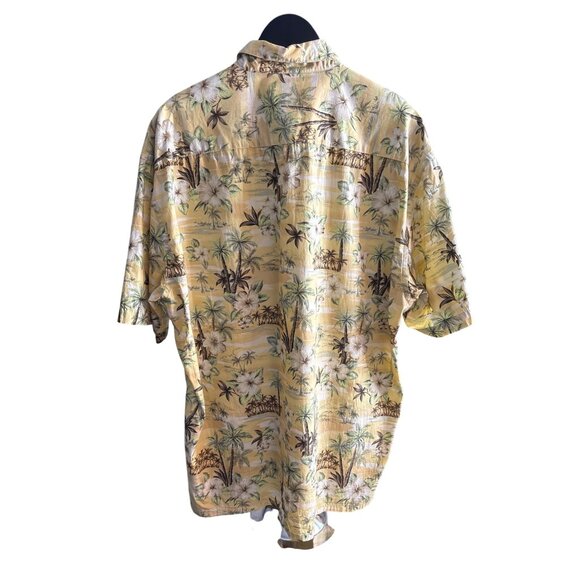 Vintage 80's Pierre Cardin Men's Hawaiian Short Sleeve Button-Down Shirt XL - Picture 2 of 6